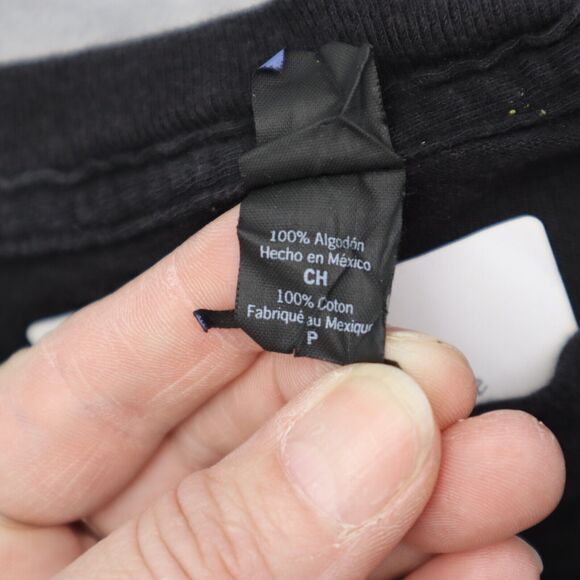 Tultex Shirt Mens Black Short Sleeve Crew Neck Graphic Print Pullover Tee - Picture 3 of 15